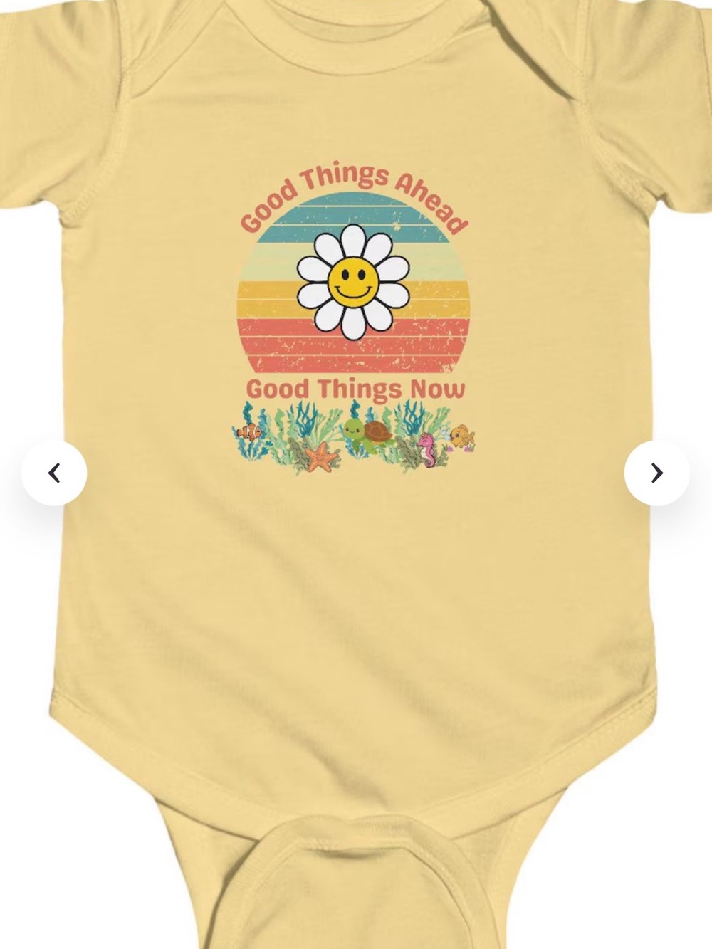 Good Things Ahead Daisy Graphic Bodysuit - Sunny Yellow